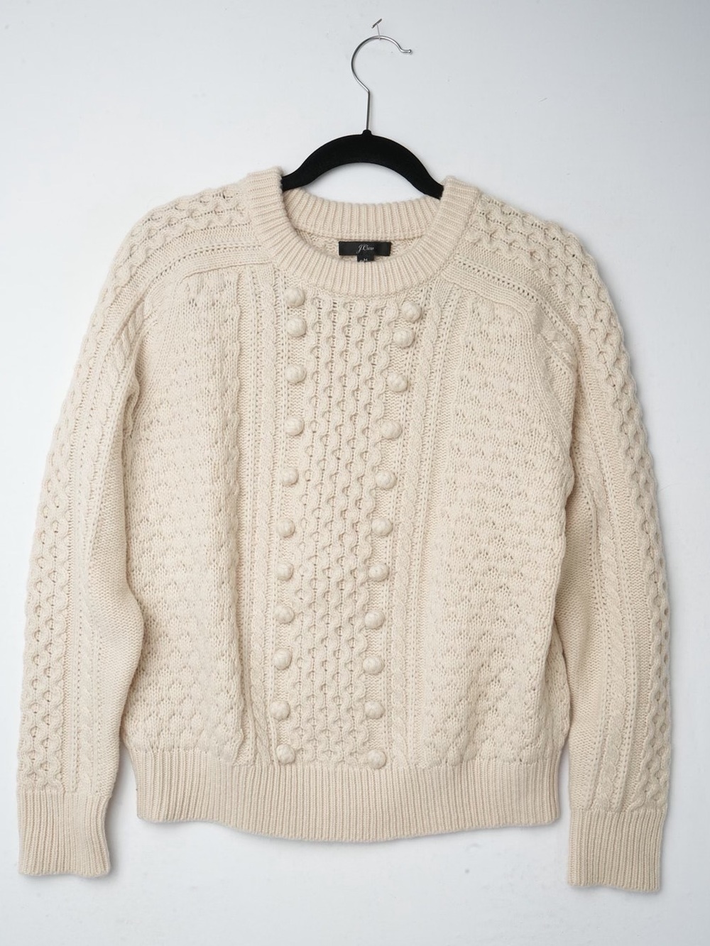J. Crew Cable Crewneck Sweater